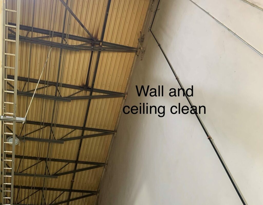 Rubber manufacturing plant ceiling wall cleaning | ceil tex Wall and Ceiling Cleaning