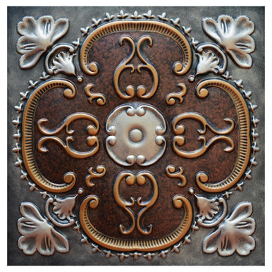 Alhambra Ii ctf 010 2 Hand Painted Ceiling Tile   Decorative Ceiling Tile Installed by Ceil Tex Houston