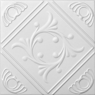 Diamond Wreath r02 Surface Mount Ceiling Tile   Decorative Ceiling Tile Installed by Ceil Tex Houston
