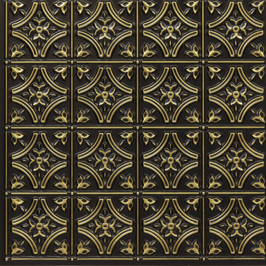 Gothic Reims 150 Faux Tin Ceiling Tile   Decorative Ceiling Tile Installed by Ceil Tex Houston