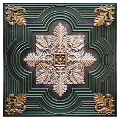 Large Snowflake Iv ctf 003 4 Hand Painted Ceiling Tile   Decorative Ceiling Tile Installed by Ceil Tex Houston