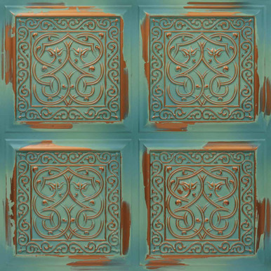 Lovers Knot 231 Faux Tin Ceiling Tile   Decorative Ceiling Tile Installed by Ceil Tex Houston