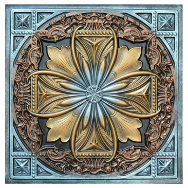 Milan Ii ctf 040 2 Hand Painted Ceiling Tile   Decorative Ceiling Tile Installed by Ceil Tex Houston