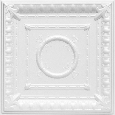 Romanesque Wreath r47 Surface Mount Ceiling Tile   Decorative Ceiling Tile Installed by Ceil Tex Houston